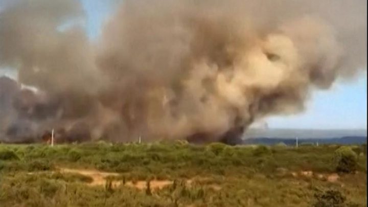 Kebakaran Hutan Melanda Kroasia, Langit Dipenuhi Asap Tebal