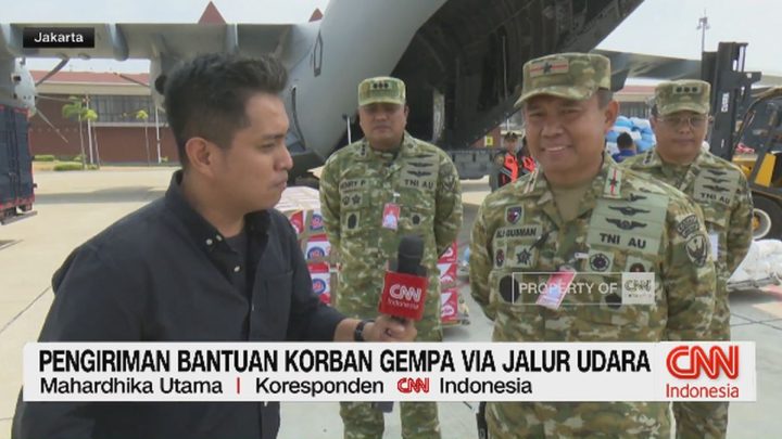 VIDEO: Pengiriman Bantuan Korban Gempa via Jalur Udara