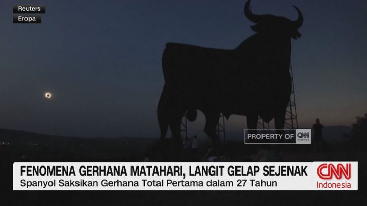 VIDEO: Fenomena Gerhana Matahari, Langit Gelap Sejenak