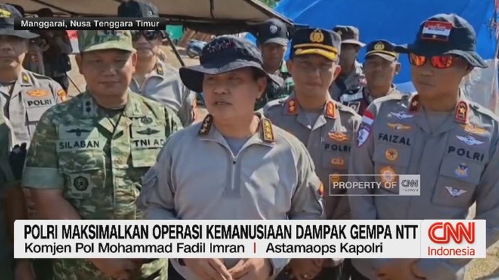 VIDEO: Polri Maksimalkan Operasi Kemanusiaan Dampak Gempa NTT
