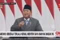 VIDEO: Prabowo: Bekerja Terlalu Keras, Menteri Saya Banyak Masuk RS