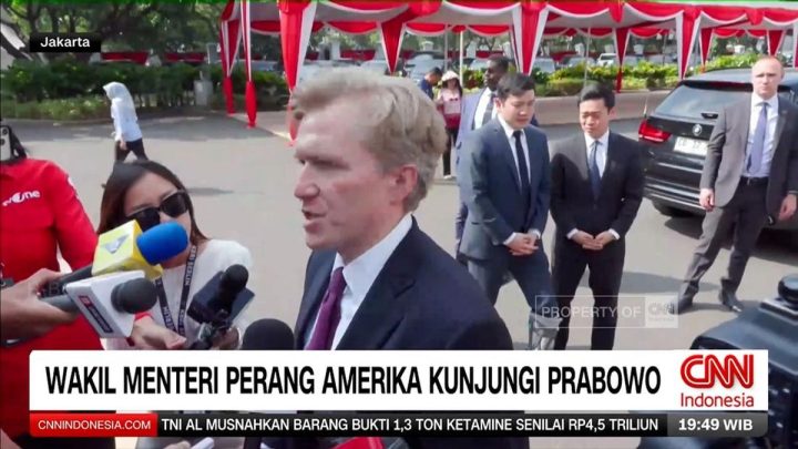 VIDEO: Wakil Menteri Perang AS Kunjungi Prabowo di Istana