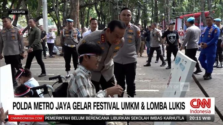 VIDEO: Polda Metro Jaya Gelar Festival UMKM & Lomba Lukis