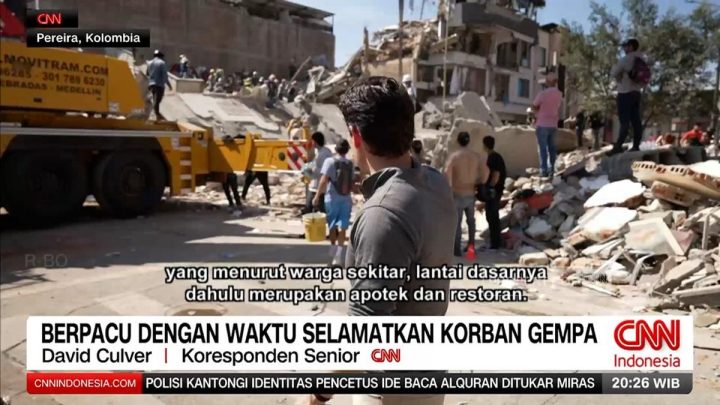 VIDEO: Berpacu dengan Waktu Selamatkan Korban Gempa Kolombia