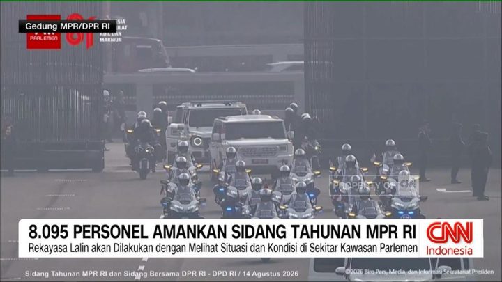 VIDEO: 8.095 Personel Siaga Amankan Sidang Tahunan MPR RI