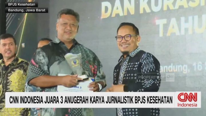 VIDEO: CNN Indonesia Juara 3 Anugerah Karya Jurnalistik BPJS Kesehatan
